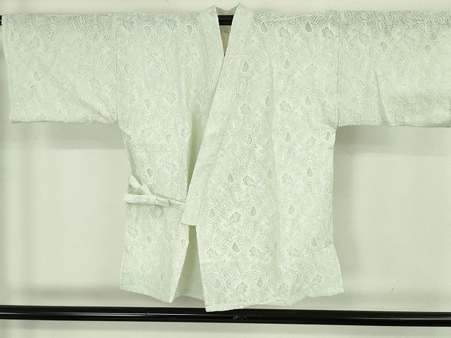 平和屋着物∴極上 夏物 レース甚平 浴衣 総レース 花唐草文 ホワイト 白地 逸品 新品 DZAB10277kh6 平和屋着物∴極上 夏物 レース甚平 浴衣 総レース 花唐草文 ホワイト 白地 逸品 新品 DZAB10277kh6