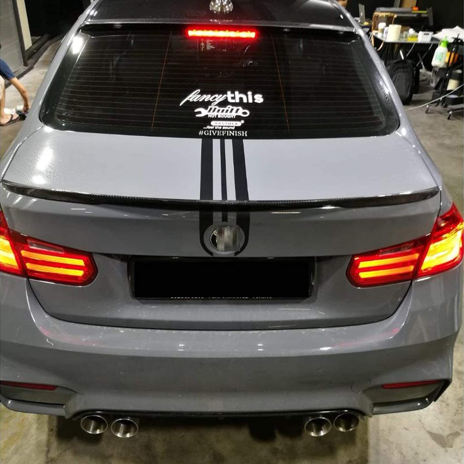Xotic Tech JDMフードストライプステッカー スポーティなレーシングカーボディ リアトランク ビニールデカール トリム BMW 1 2 3 5 6 7シリーズに対応 ブラック Xotic Tech JDMフードストライプステッカー スポーティなレーシングカーボディ リアトランク ビニールデカール トリム BMW 1 2 3 5 6 7シリーズに対応 ブラック