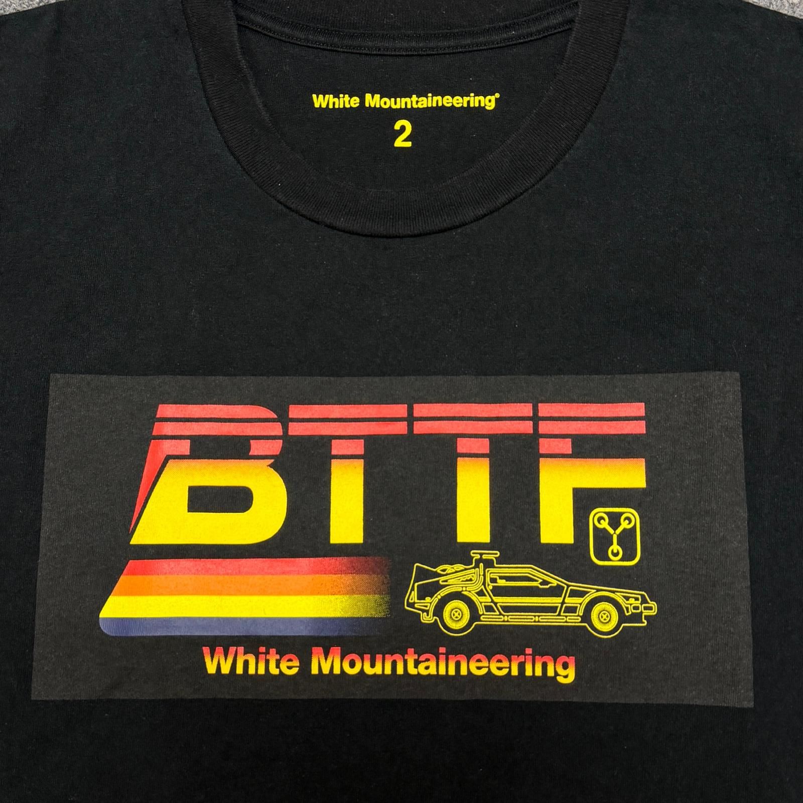 WHITE MOUNTAINEERING 24SS BTTF T-SHIRT バックトゥーザフューチャーT 
