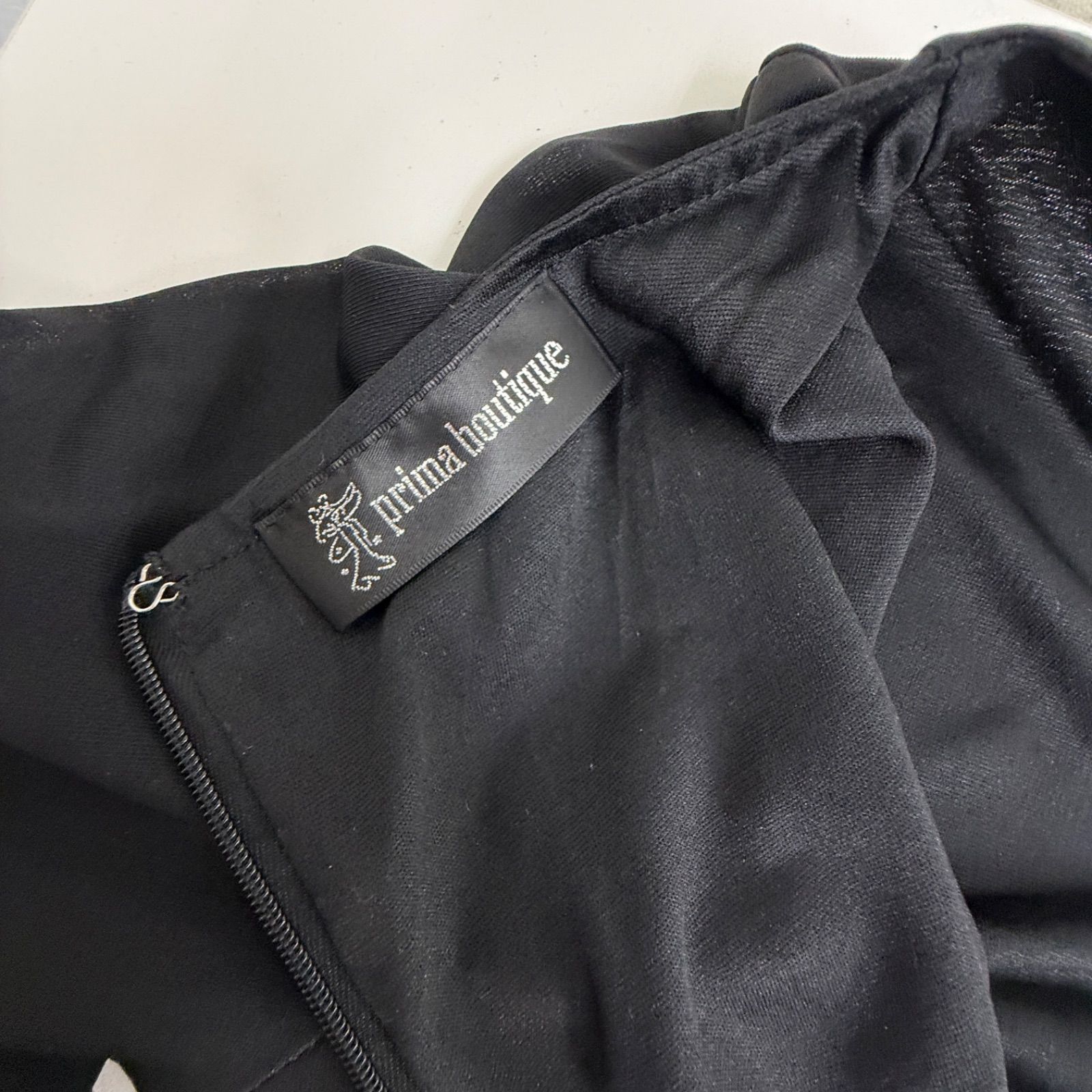 prima boutique】フラメンコ衣装 ツーピース ファルダ ブラック 黒