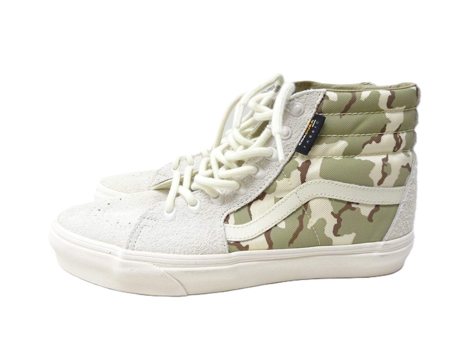 【未使用タグ付】VANS バンズ SK-8 HI スケハイ ホワイトアスパラガス カモフラ コーデュラ スニーカー
