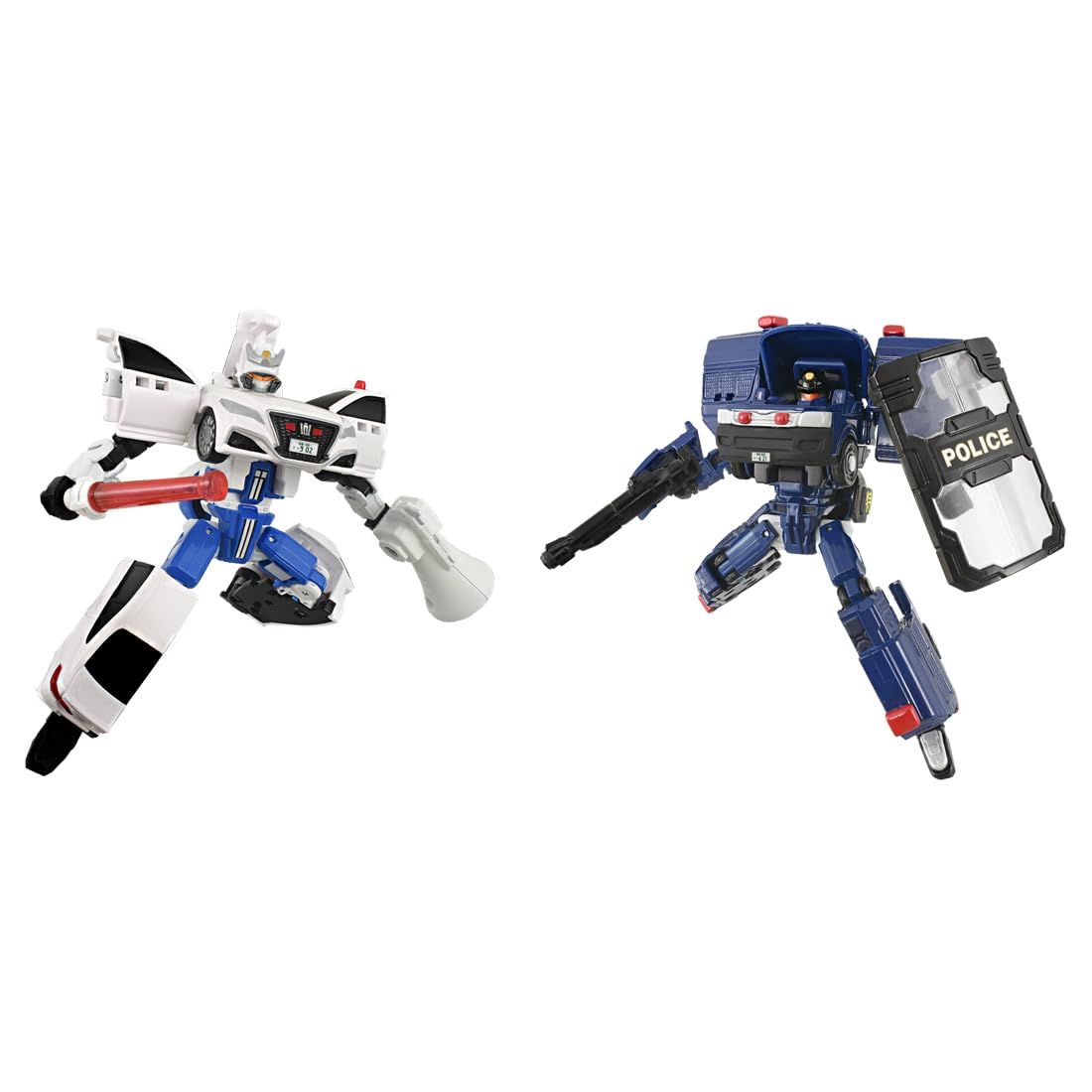 タカラトミー トミカ ジョブレイバー ポリスブレイバー 機動隊＆交通機動隊Wセット ミニカー おもちゃ 3歳以上 [ポリスブレイバー Wセット]