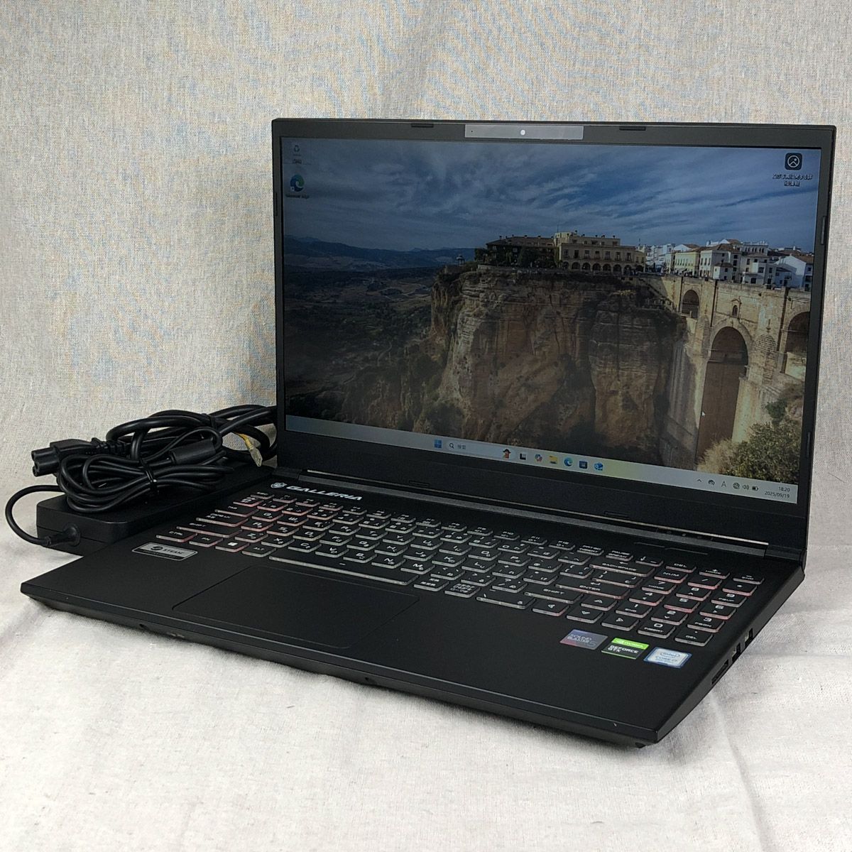 ◆ジャンク品◆ゲーミングPC GALLERIA ガレリア GCR1650GF【i7-9750H・GTX1650・16GB・SSD500GB】★画面表示色異常/gb-junk-261029(039903)