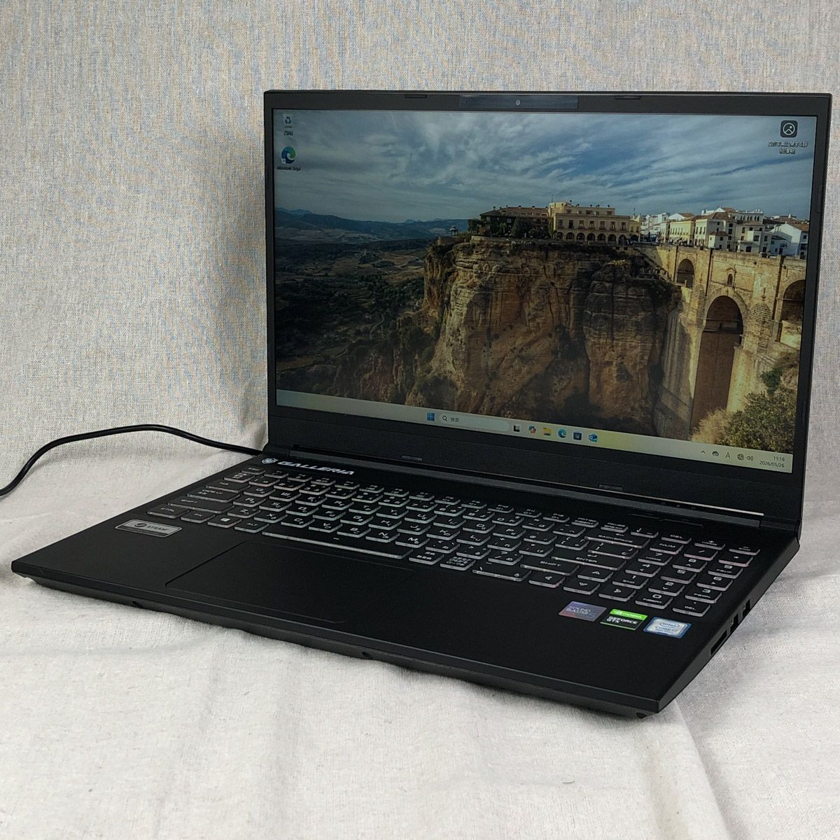 ◆ジャンク品◆ゲーミングPC GALLERIA ガレリア GCR1650GF【i7-9750H・GTX1650・24GB・SSD512GB】★バッテリーなし/gb-junk-261031(039692)