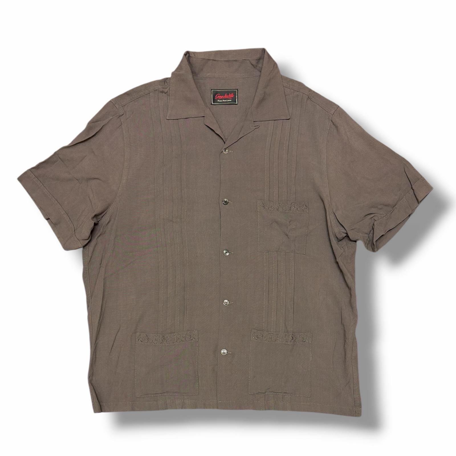 GANGSTERVILLE S/S GUAYABERA SHIRTS グアヤベラシャツ 半袖 ワーク