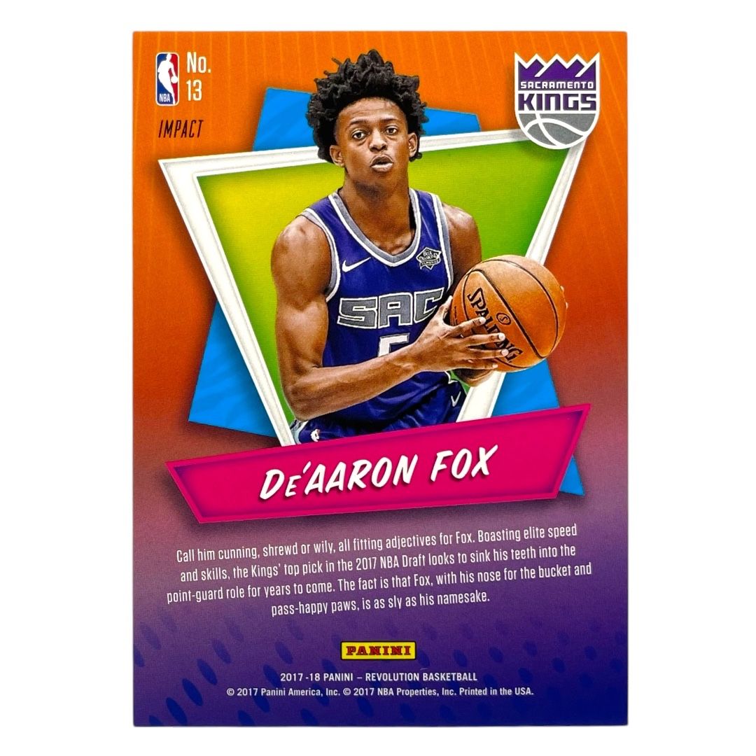 PANINI NBAカード REVOLUTION DE'AARON FOX KINGS #13 送料無料 中古