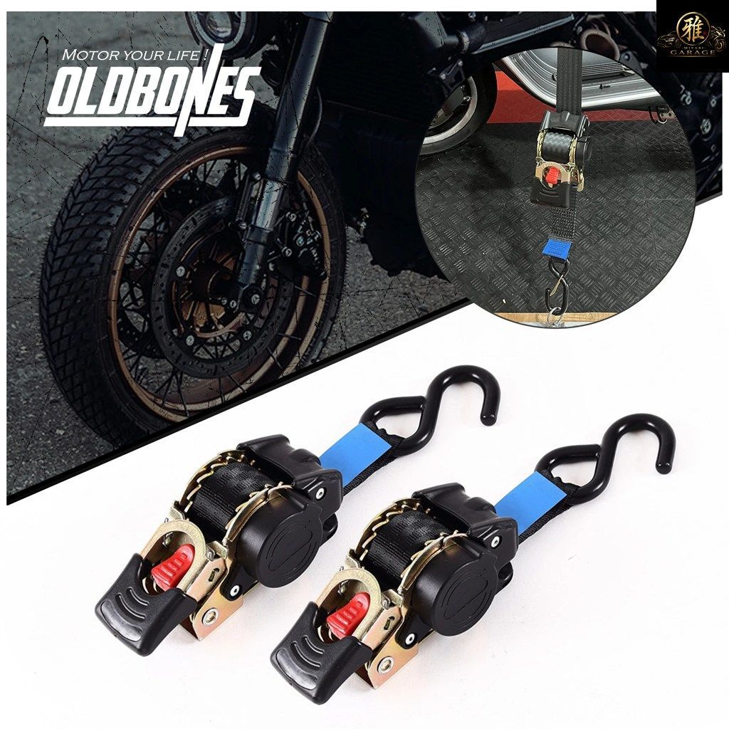 伸縮式ラチェット式タイダウンストラップベルト、シングルフック、オートバイ用工具、素早く固定、落下防止