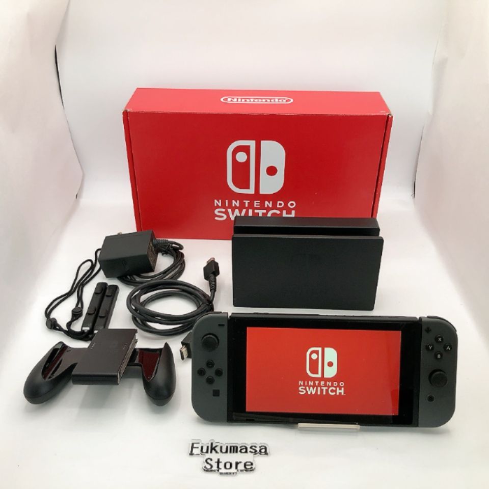 動作確認・初期化済み】ニンテンドースイッチ 本体 HAC-001 グレー 箱