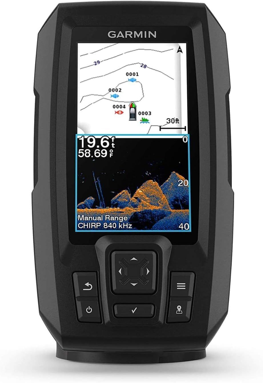 【開封済・未使用品】Garmin (ガーミン) ストライカー vivid 4cv クリアビュートランスデューサー 010-02550-00