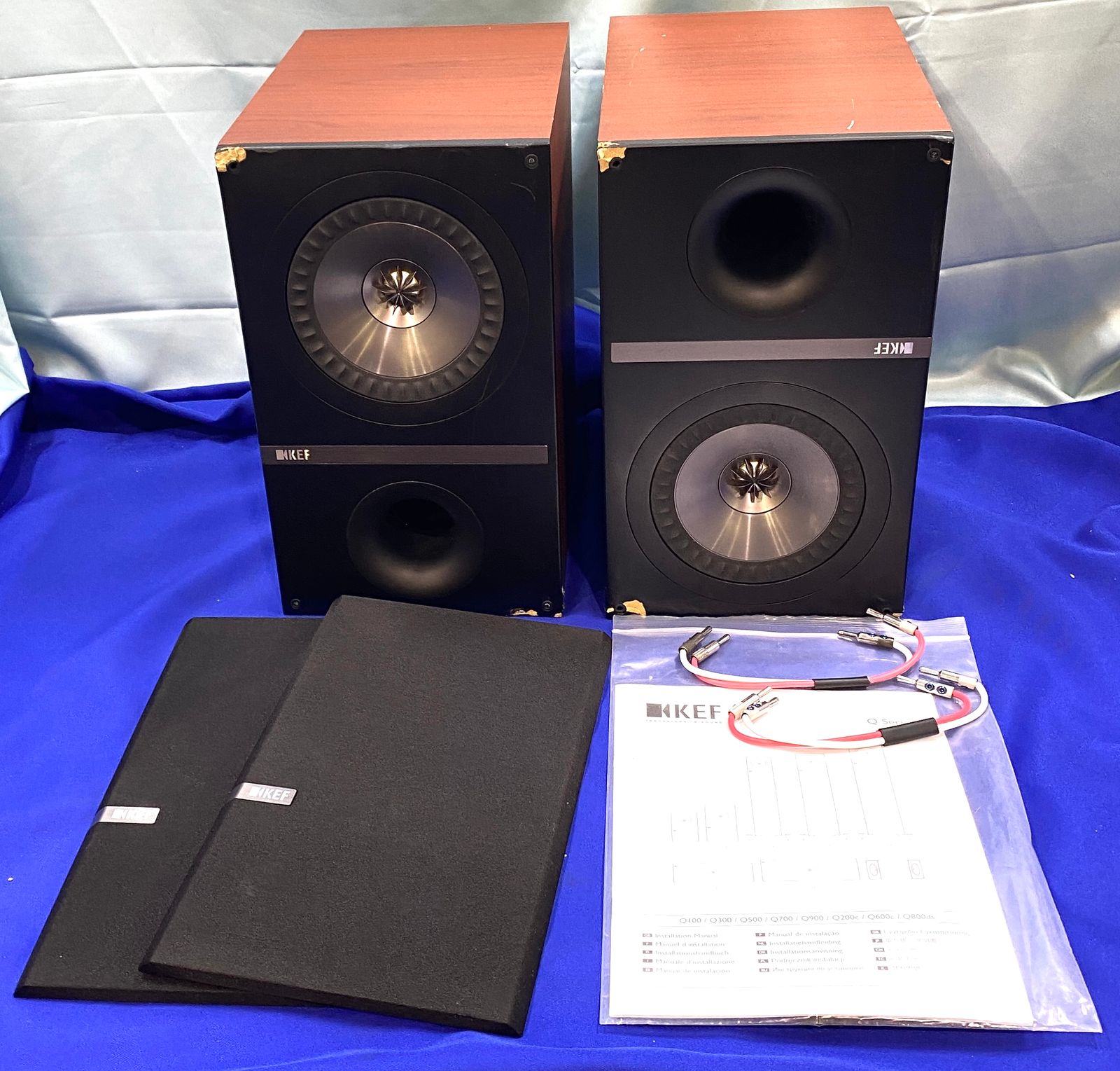 良品 KEF ケーイーエフ Q300 SP3724 ブックシェルフスピーカー KEF Q300 SP3724 ペアスピーカー ブックシェルフ型 - メルカリ