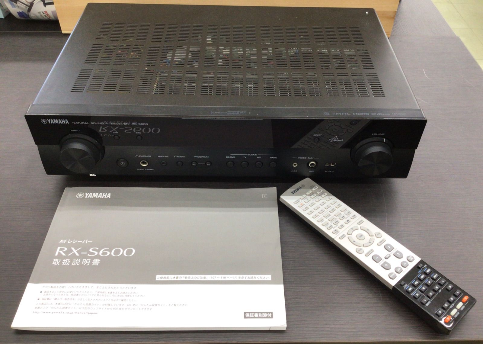 中古・現状品】ヤマハ YAMAHA アンプ RX-S600 年式不明 通電確認済み K