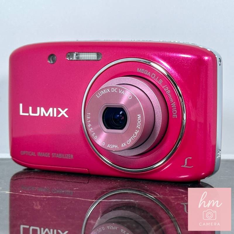 【美品】Panasonic LUMIX DMC-S2 ピンク 1410万画素 光学4倍ズーム 広角28mm おまかせiA スリム軽量 コンパクトデジタルカメラ パナソニック ルミックス