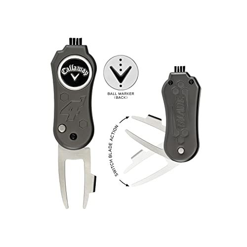 キャロウェイ(Callaway) 4-IN-1 BLADE DIVOT TOOL プレイ小物 磁気ボールマーカー付き 1台4役ブレードディボットツール 0700215001319E シルバーpms 8719badf