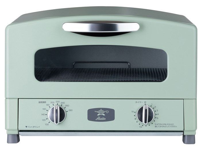 メーカー保証付き 新品・未開封 AET-GS13C-G 日本エー・アイ・シー アラジン Aladdin グラファイトトースター 2枚焼き グリーン 沖縄県及び離島地域等配送不可