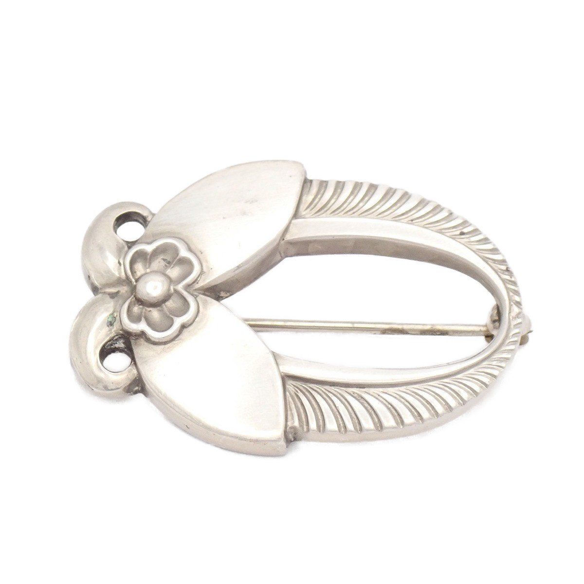GEORG JENSEN ジョージジェンセン 227 フラワーモチーフ ブローチ シルバー925【いおき質店】