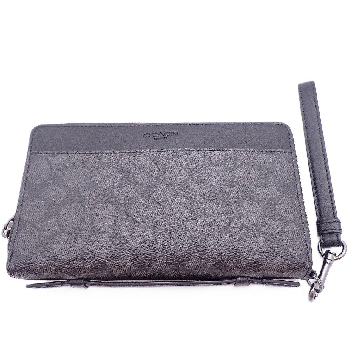COACH コーチ シグネチャー ダブルジップ 長財布 トラベル