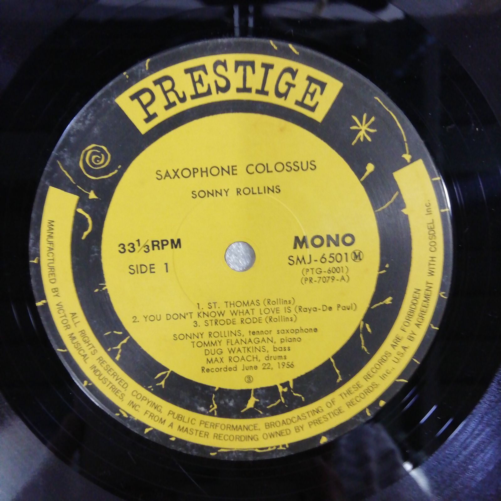 ソニー・ロリンズ（Sonny Rollins） LPレコード『サキソフォン