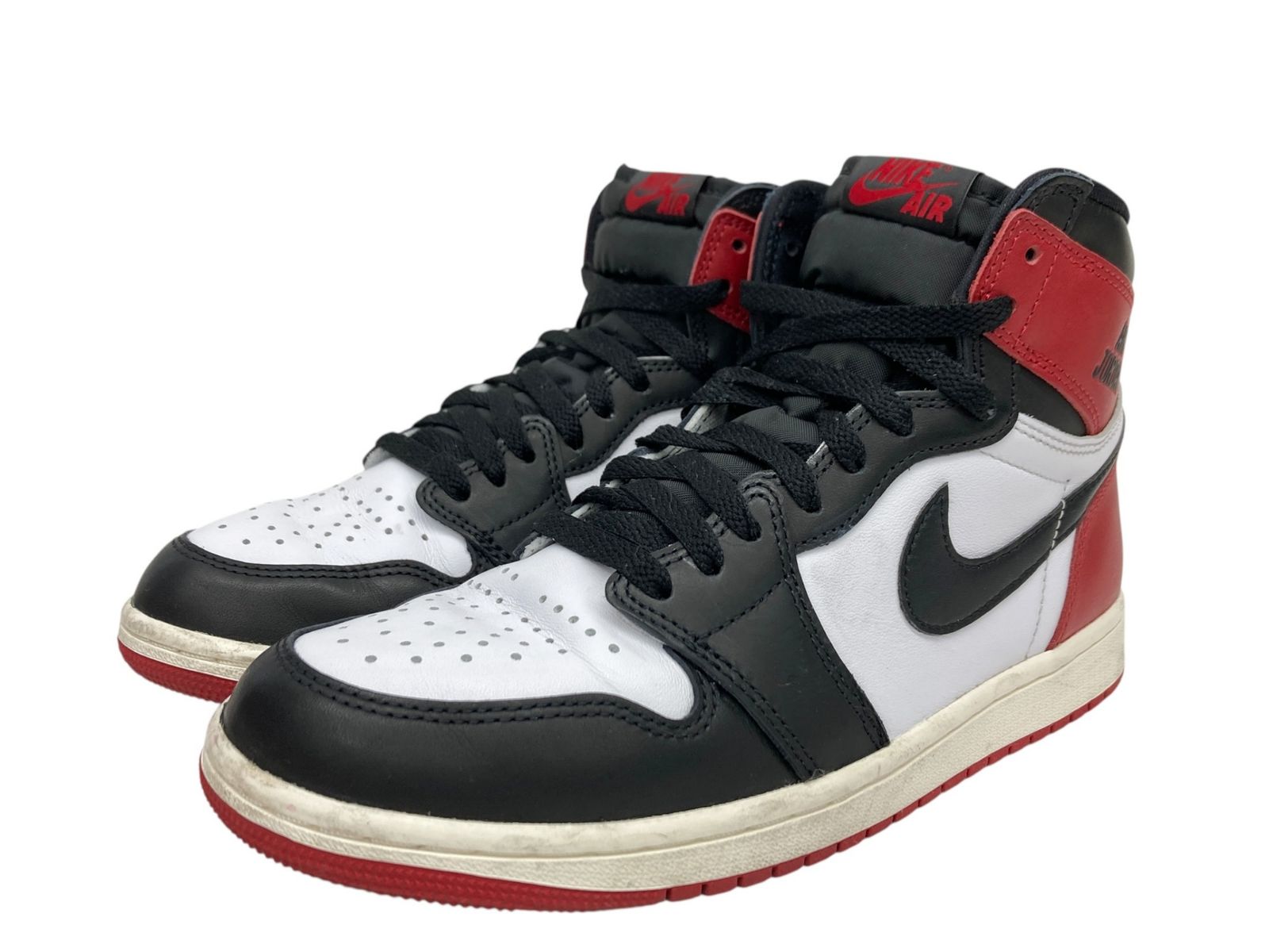 NIKE (ナイキ) AIR JORDAN 1 RETRO HIGH OG エア ジョーダン 1 レトロ ハイ スニーカー ブラックトゥ DZ5485-106 26cm US8 バーシティレッド×白黒 メンズ/028