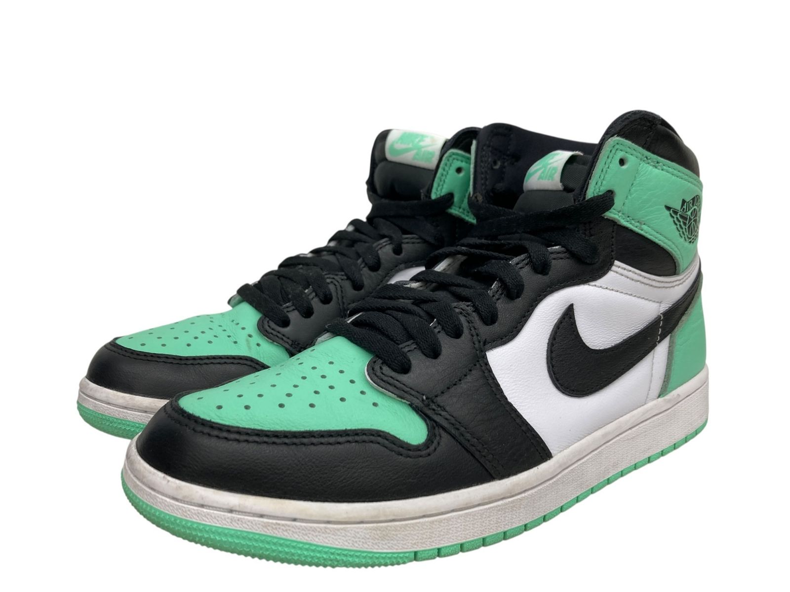 NIKE (ナイキ) AIR JORDAN 1 RETRO HIGH OG エアジョーダン 1 レトロ ハイ スニーカー DZ5485-130 27cm US9 グリーングロー×白黒 メンズ/028