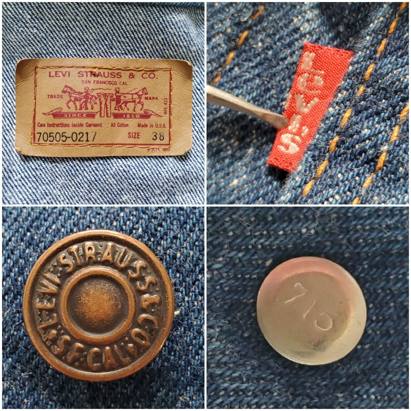 Levisリーバイス□美品 1990s vintage USA製 70505-0217 デニム