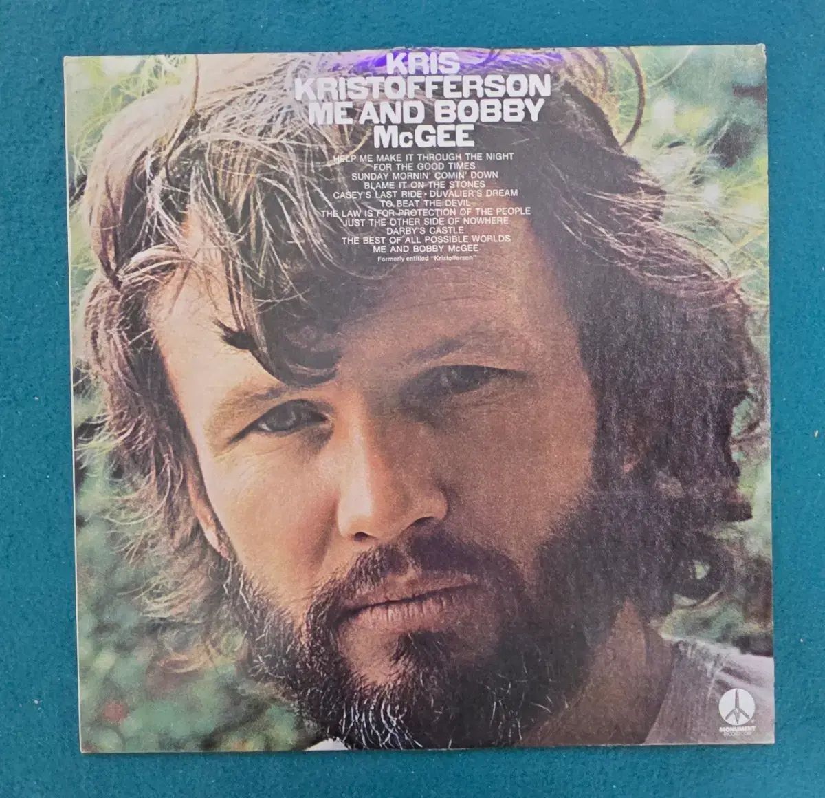 クリス クリストファーソン Me and Bobby McGee LP CD