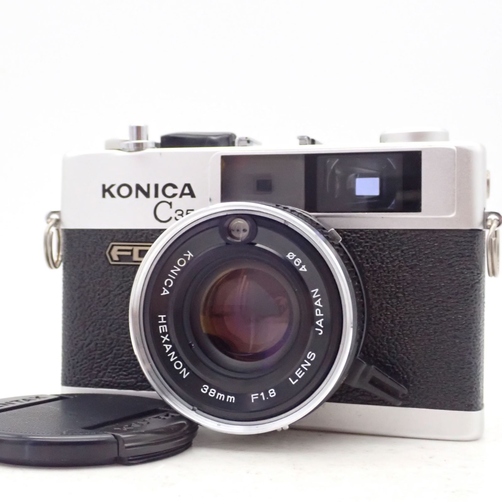 美品 KONICA C35 FD HEXANON 38mm f1.8 レンジファインダー コンパクトフィルムカメラ 268123
