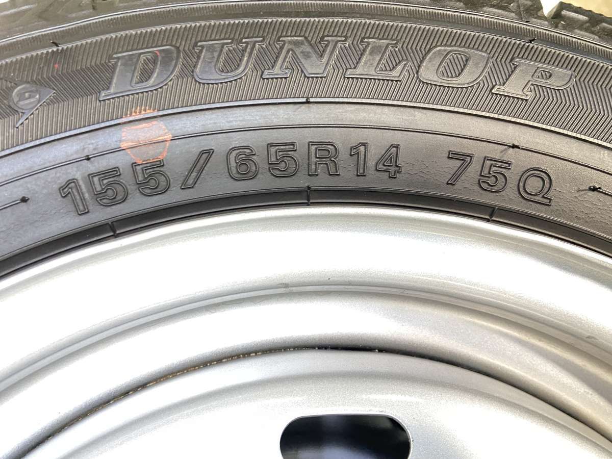 155/65R14 ダンロップ ウィンターマックス WM02 MN 14x4.5 45 100