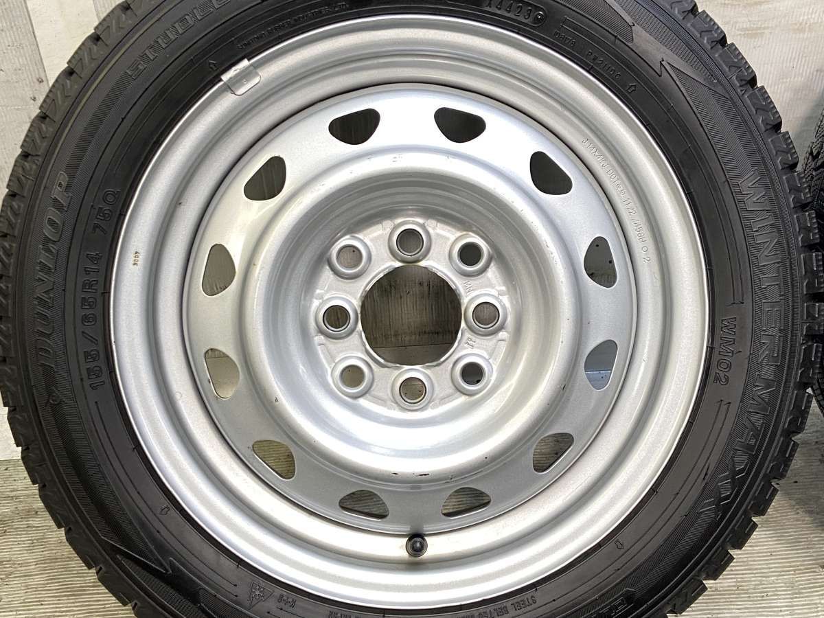 155/65R14 ダンロップ ウィンターマックス WM02 MN 14x4.5 45 100