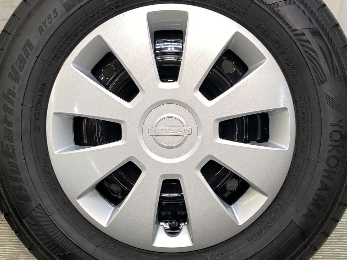 145/80R12 80/78N LT ヨコハマ BluEarthVan RY55 日産純正 12x4.0 100 