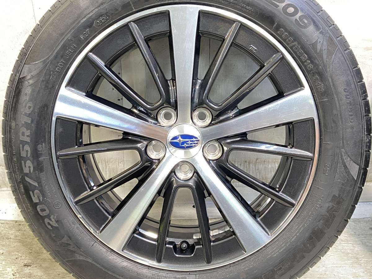 205/55R16 スバル純正サマータイヤホイール4本セット