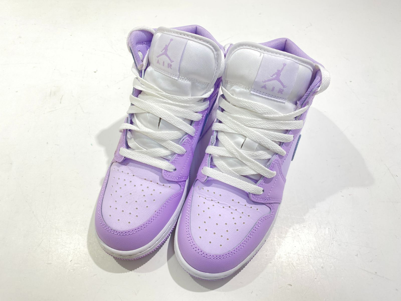[七重浜80-3-080513nh] NIKE AIR JORDAN 1MID GS ナイキ エアジョーダン1 ミッドスニーカー DQ8423-502 [中古] [レディース]