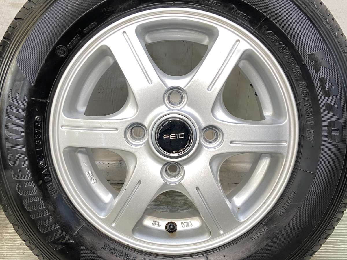 145/80R12 80/78N LT nブリヂストン K370 n FEID n12x4.0 40 100-4穴