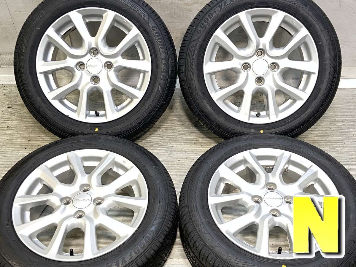 185/60R15 グッドイヤー エフィシェントグリップ エコ EG02 　 MODURO 15x6.0 50 100-4穴 中古タイヤ サマータイヤ ホイールセット 4本セット s15260427905