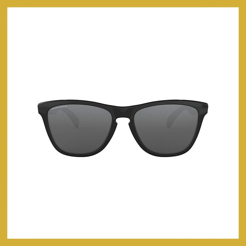 [オークリー] サングラス 0OO9245 Frogskins ポリッシュドブラック/プリズムブラック One Size メンズ/軽量 スポーツ
