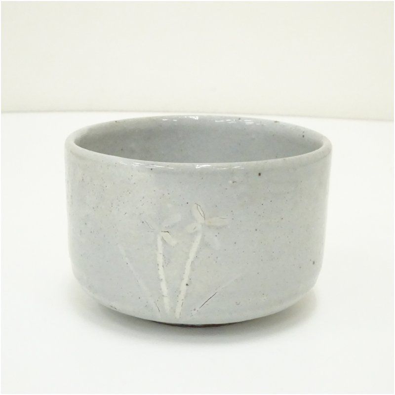 久造 灰釉茶碗 茶道 抹茶 おしゃれ 抹茶茶碗 抹茶碗 和食器 レトロ