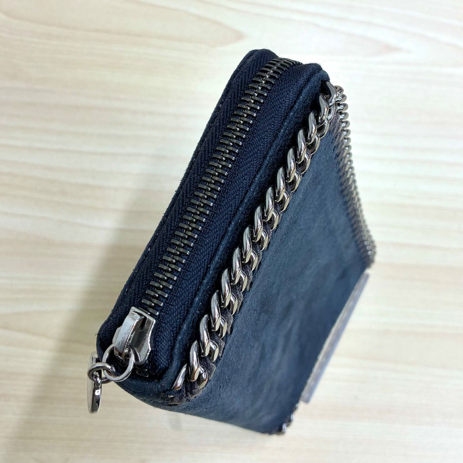 ステラマッカートニー STELLA McCARTNEY】ファラベラ 長財布 ネイビー