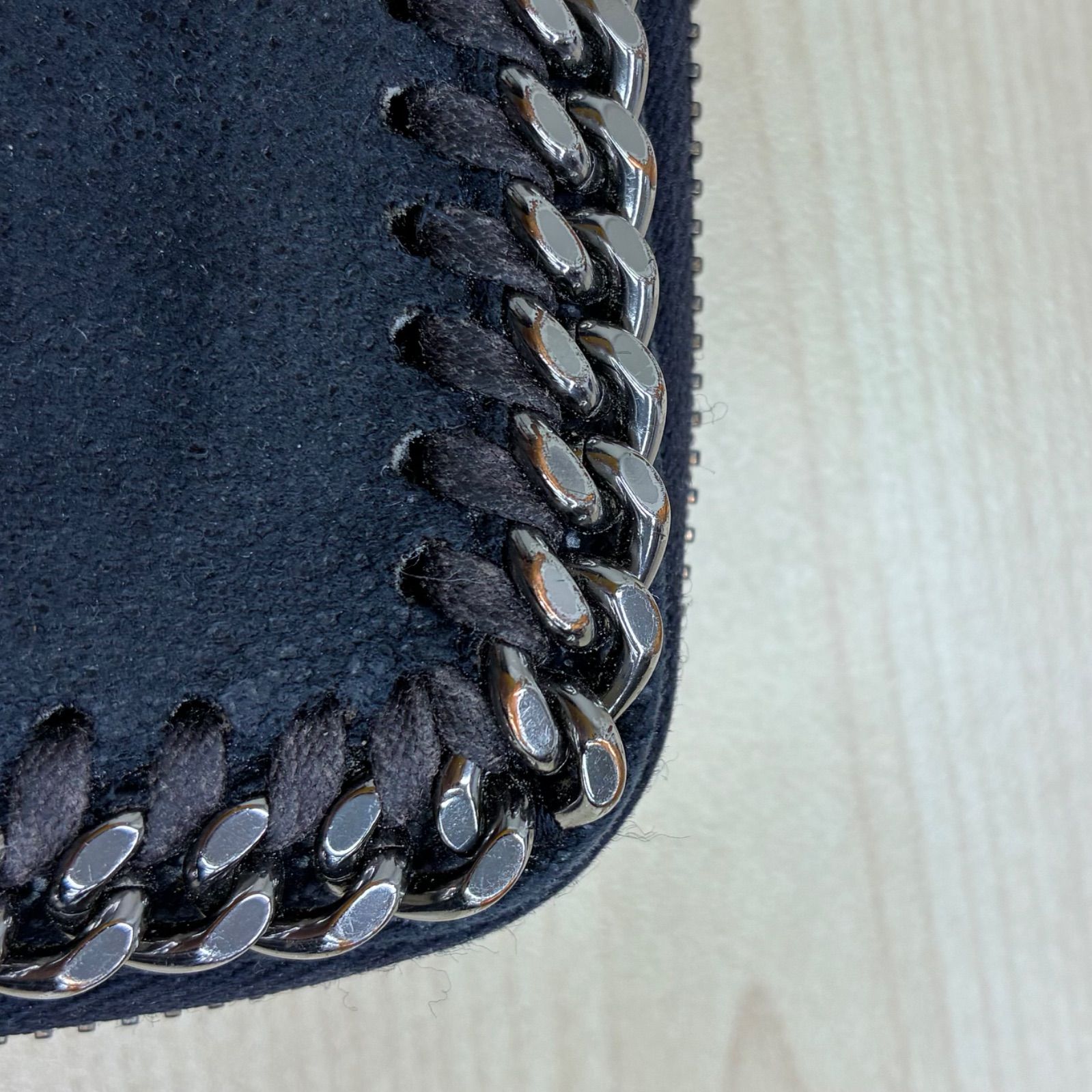 ステラマッカートニー STELLA McCARTNEY】ファラベラ 長財布 ネイビー 