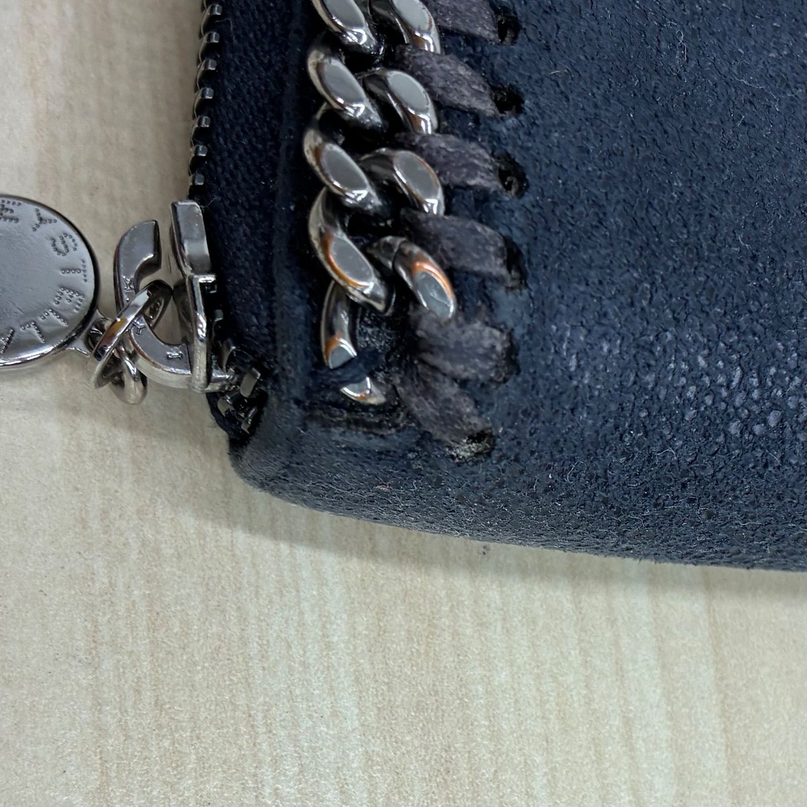 ステラマッカートニー STELLA McCARTNEY】ファラベラ 長財布 ネイビー