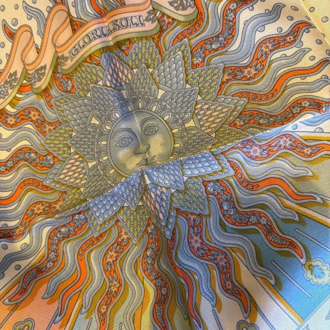 HERMES シルクスカーフ 42✖️42 HERMES Hermès エルメス スカーフ scarf シルク 絹 SILK 100％ 42×42