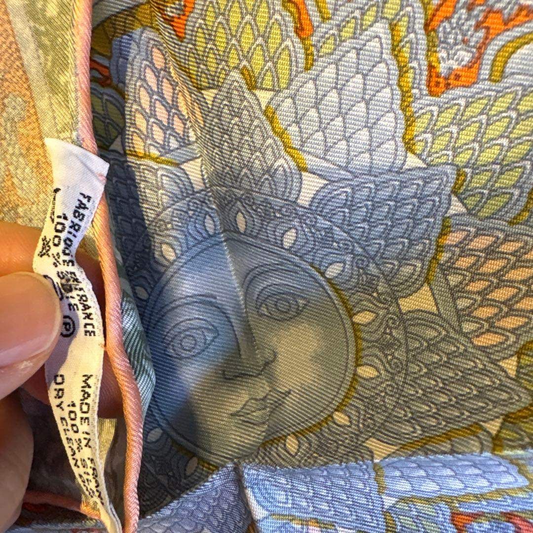 HERMES シルクスカーフ 42✖️42 HERMES Hermès エルメス スカーフ scarf シルク 絹 SILK 100％ 42×42