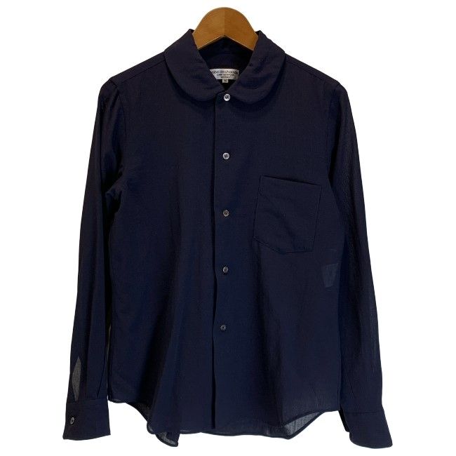 【中古】　robe de chambre COMME des GARCONS　プレーンブラウス　90s vintage　90年代　OLD　長袖　トップス　無地　AD1999　日本製　ドメスティック　古着　/2496