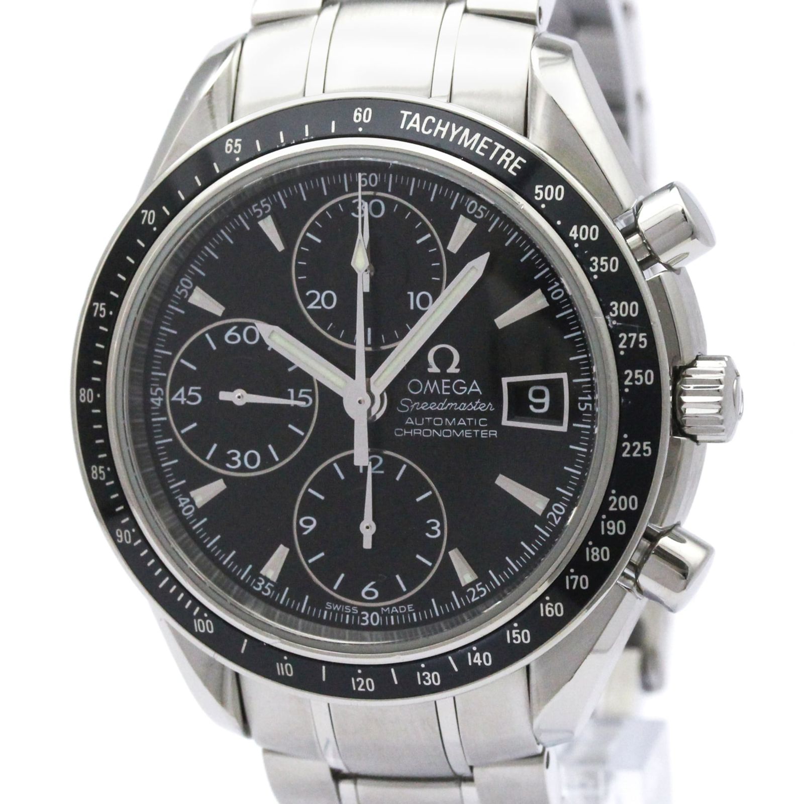 オメガ (OMEGA) スピードマスター デイト ステンレススチール 自動巻き メンズ 時計 3210.50 (外装仕上げ済み)