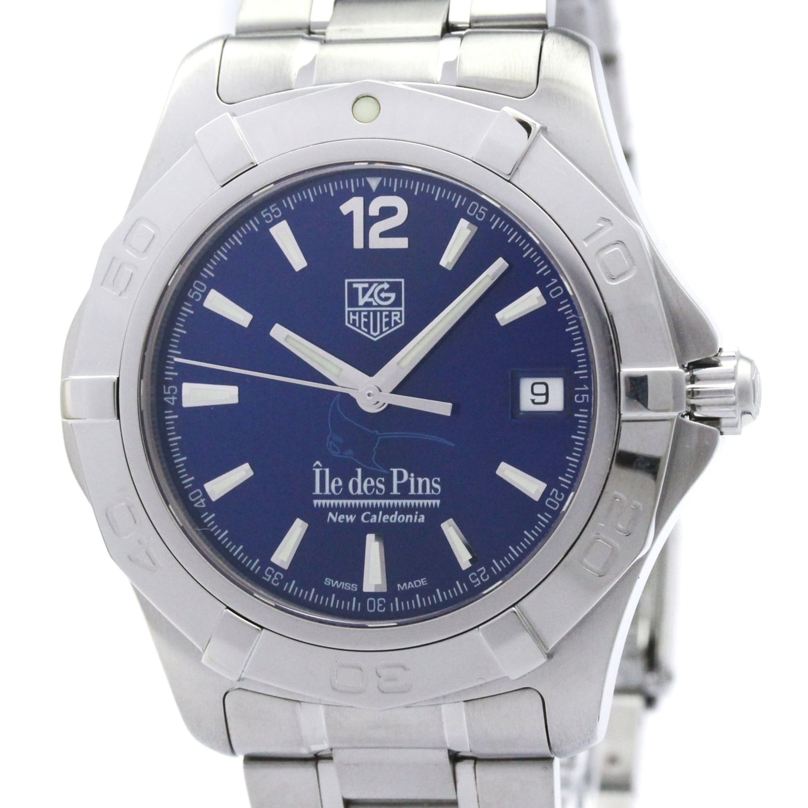 タグホイヤー (TAG HEUER) アクアレーサー ニューカレドニア イルデパン 限定 ステンレススチール 自動巻き メンズ 時計 WAF211T (外装仕上げ済み)