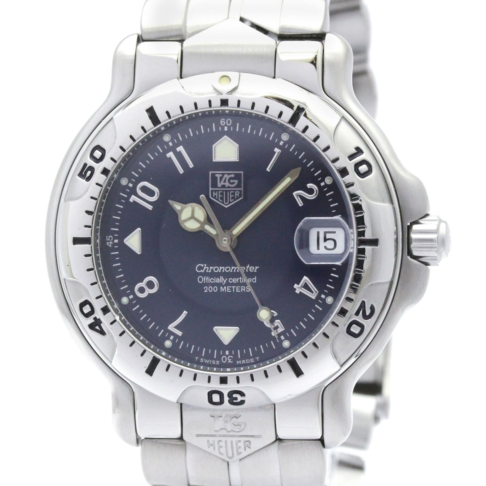 タグホイヤー (TAG HEUER) 6000 クロノメーター ステンレススチール 自動巻き メンズ 時計 WH5113 (外装仕上げ済み)