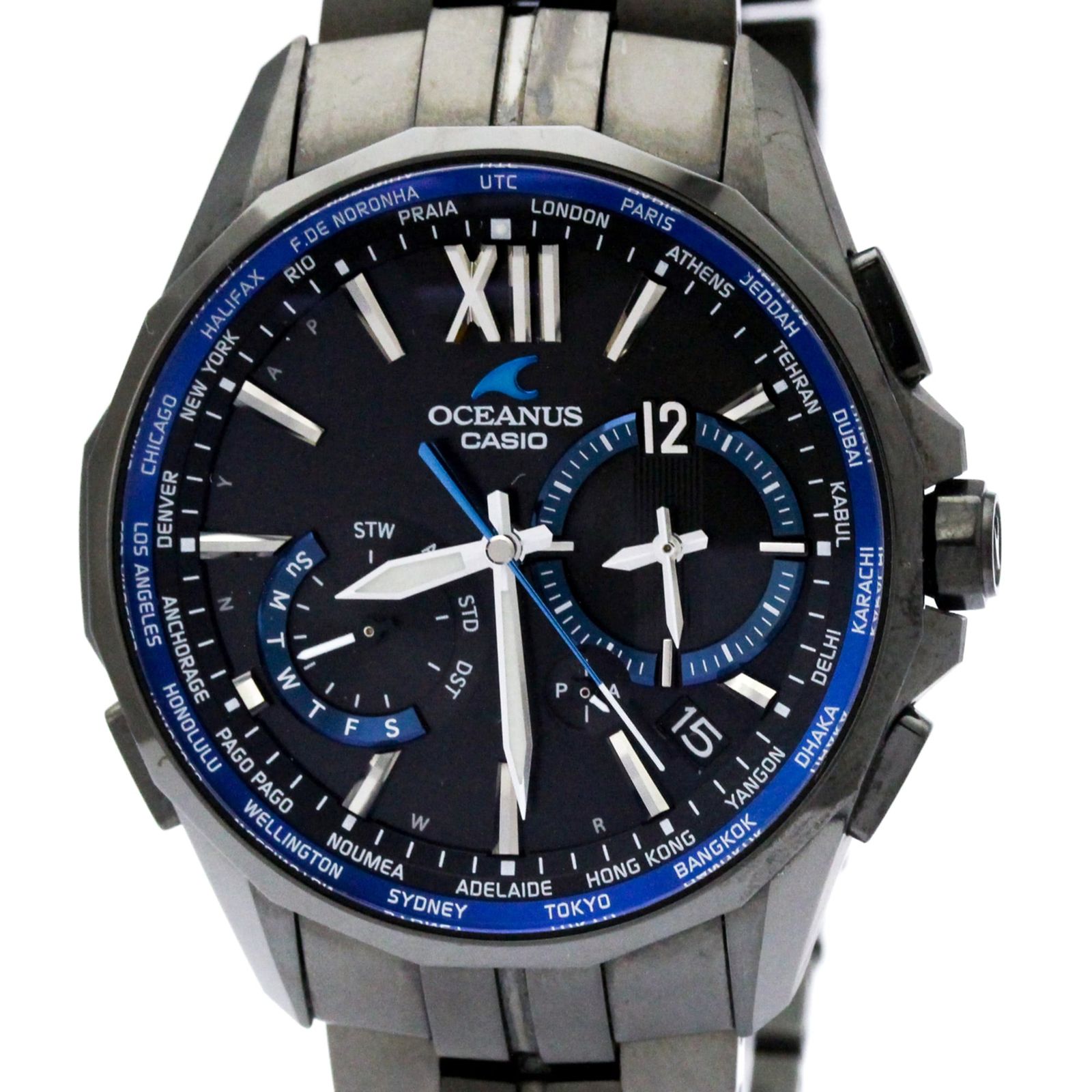 カシオ (CASIO) オシアナス マンタ チタン ソーラー 電波 メンズ 時計 OCW-S3400B-1AJF