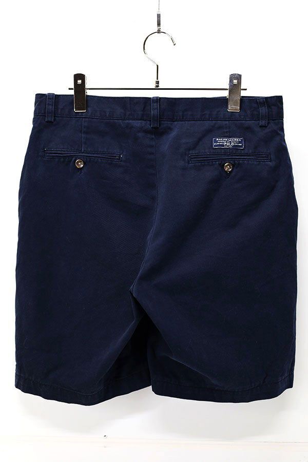 Used 90s POLO Ralph Lauren PROSPECT SHORT Navy Cotton Chino Shorts