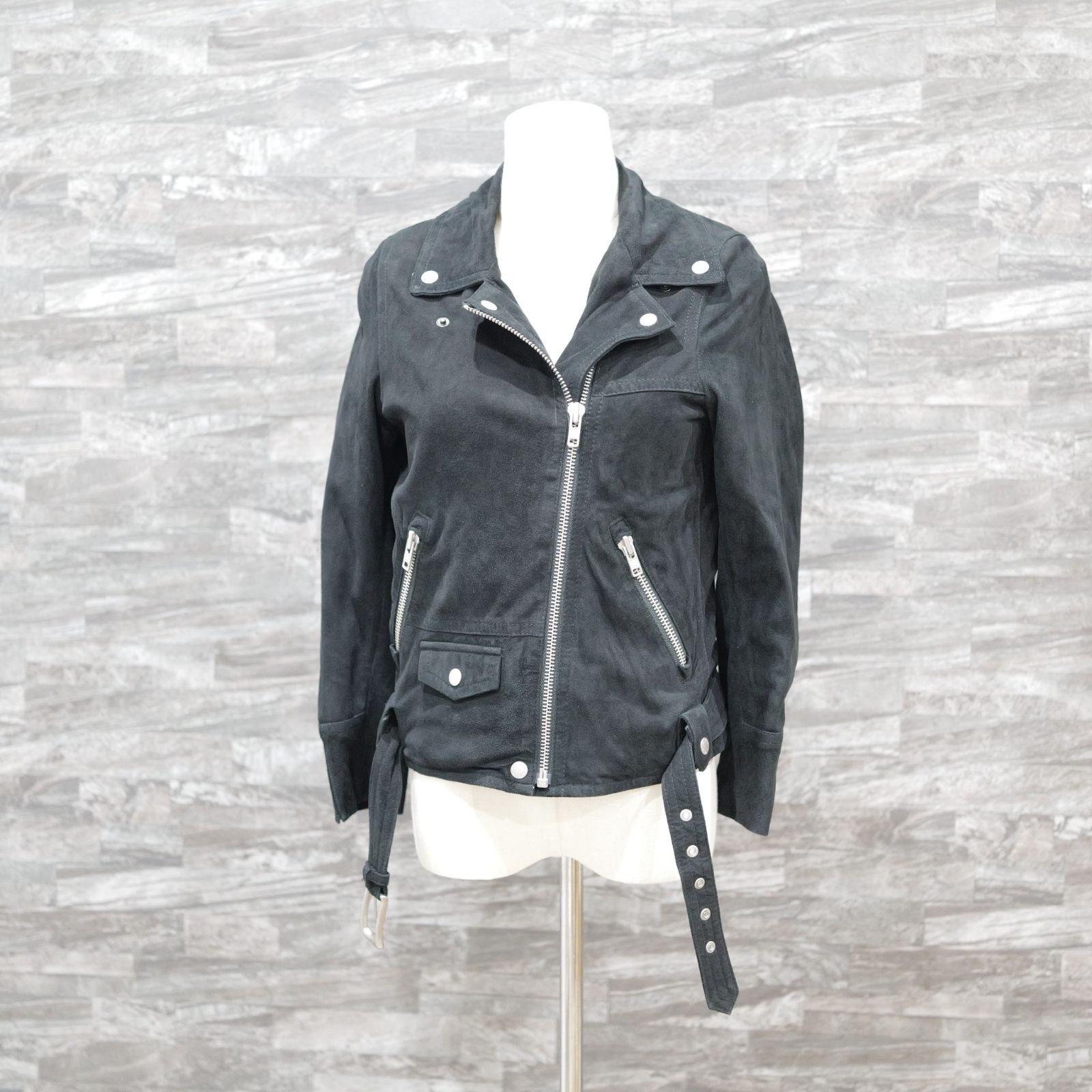 展示品 FOXEY フォクシー ライダースジャケット サイズ スモール 02-16-01-25-001