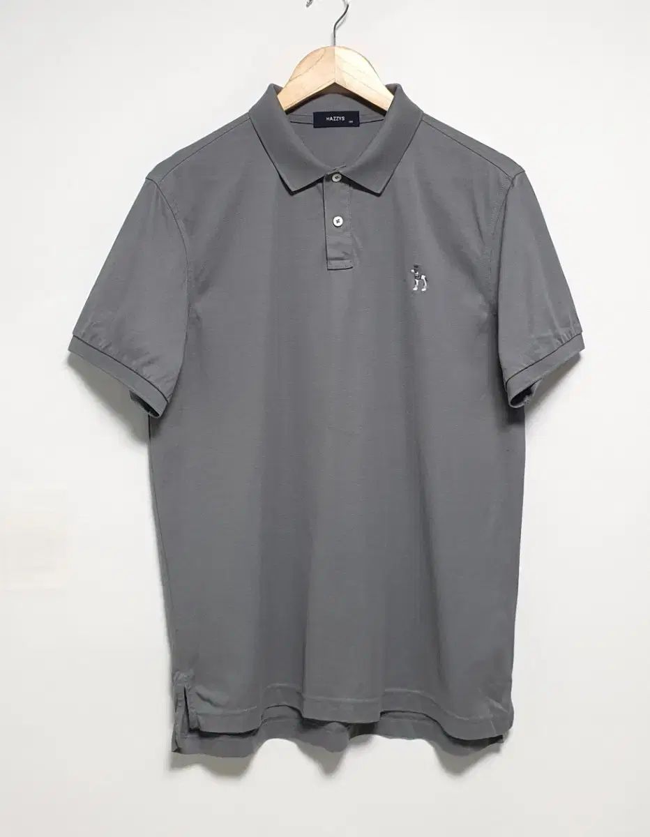HAZZYS へジス カジュアル カラーTシャツ 半袖 105サイズ グレー