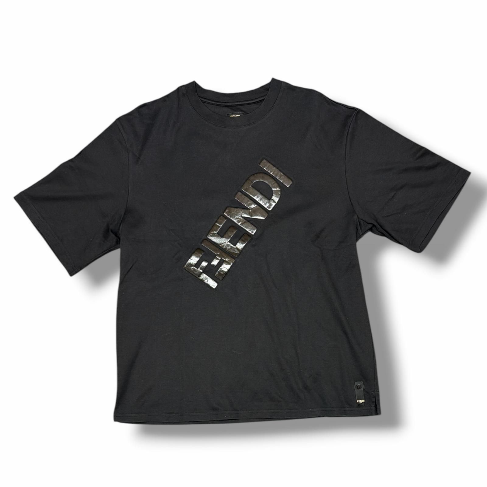 FENDI 22SS オーバーサイズ ホットスタンプ Tシャツ 半袖カットソー 