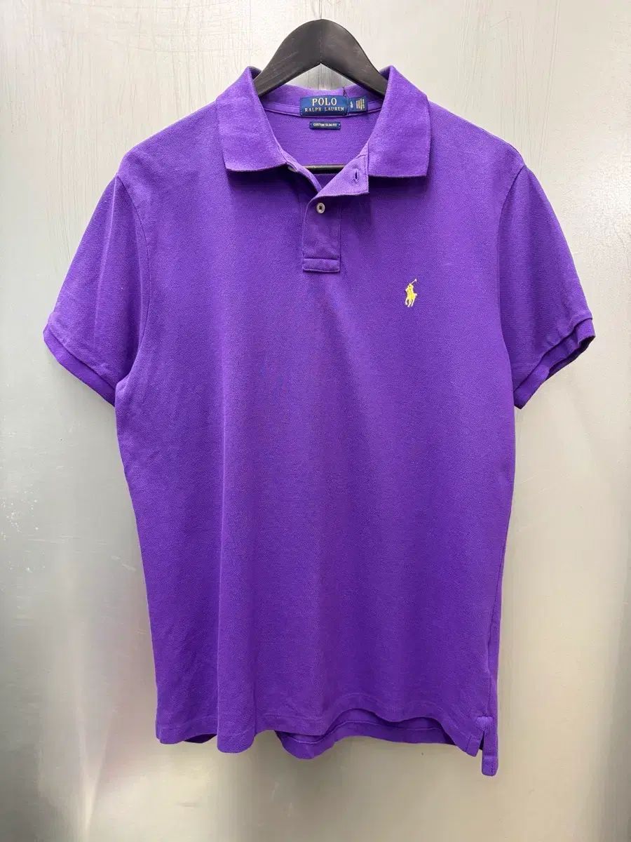 Polo ポロ ラルフローレン パープル カラー イエロー ポニー 半袖 PK Tシャツ